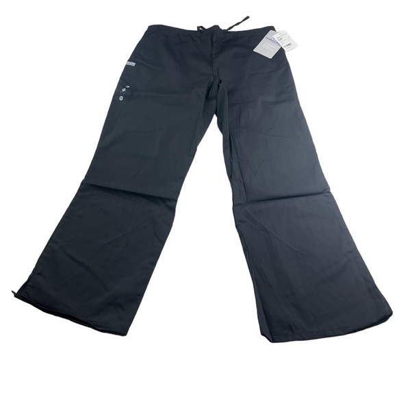 NWT Fundamentals by White Swan Women's Drawstring Flare Leg Scrub Pants Medium P - Picture 1 of 4